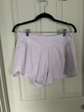 Nike Women’s Light Lavender Running Shorts, L